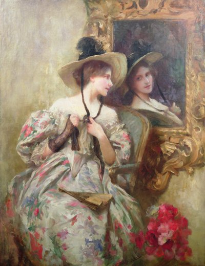 リフレクションズ（キャンバスに油彩） 作： Samuel Melton Fisher