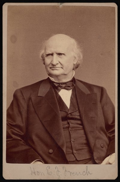 エズラ・バートレットの肖像 フランス人 1810～1880年、1878年。 作： Samuel Montague Fassett