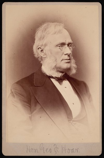 ジョージ・フリスビー・ホアの肖像 1826-1904年、1876年から1880年の間。 作： Samuel Montague Fassett