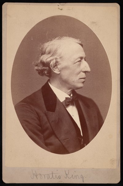 ホレイショ・キングの肖像 1811-1897年、1876年から1880年の間。 作： Samuel Montague Fassett