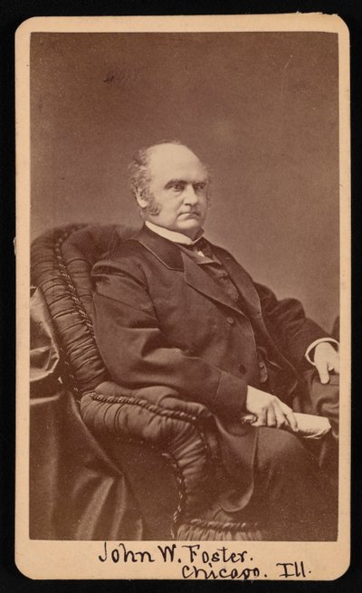 ジョン・ウェルズ・フォスターの肖像、1815～1873年、1872～1873年。 作： Samuel Montague Fassett