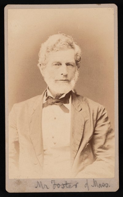マサチューセッツ州のフォスター氏の肖像画、1876 年から 1880 年の間。 作： Samuel Montague Fassett