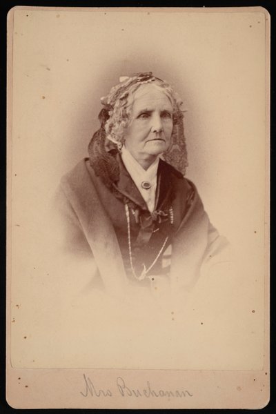 ブキャナン夫人の肖像、1875 年。 作： Samuel Montague Fassett