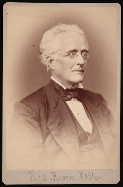 メイソン・ノーブル牧師の肖像、1809～1881年、1876～1880年。 作： Samuel Montague Fassett