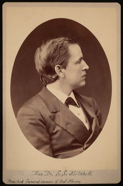 サミュエル・スウェイン・ミッチェル牧師の肖像、1839～1919年、1876～1880年。 作： Samuel Montague Fassett