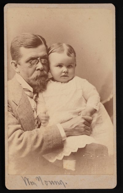 ウィリアム・ヤングとチャイルドの肖像、1879年。 作： Samuel Montague Fassett