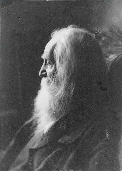 ニュージャージー州カムデンのウォルト・ホイットマン、c. 1891年。 作： Samuel Murray