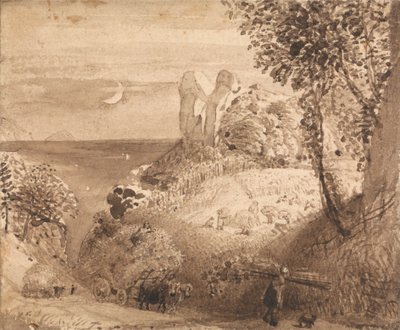 Uma cena pastoral 作： Samuel Palmer
