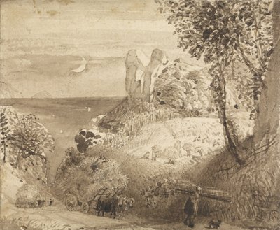 牧歌的なシーン 作： Samuel Palmer