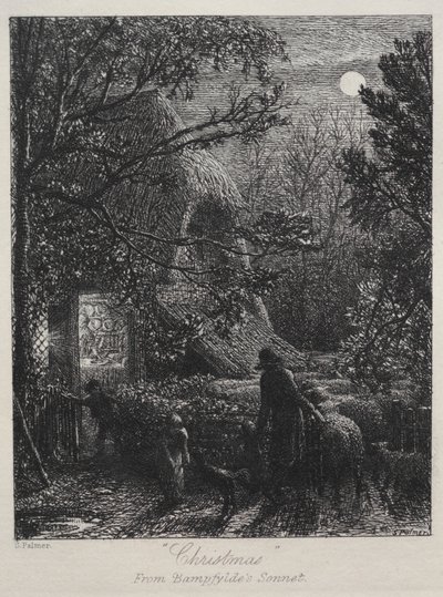クリスマス (最後のひつじをたたむ) 作： Samuel Palmer