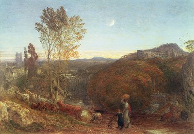門限時間に家に帰る 作： Samuel Palmer