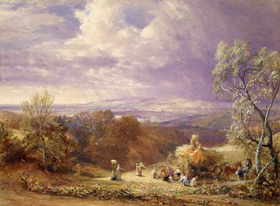 収穫（紙の上でのWCとボディカラー） 作： Samuel Palmer