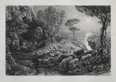 モエリスとガラテア 作： Samuel Palmer