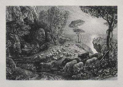 モエリスとガラテア、1883年。 作： Samuel Palmer