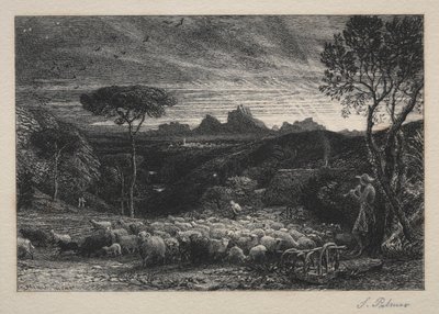 ひだを開く 作： Samuel Palmer