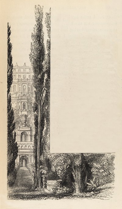 1846年イタリアの写真。 作： Samuel Palmer