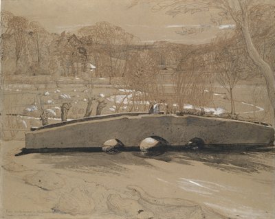ザ ブリッジ アット ショアハム、カリフォルニア州。 1829年。 作： Samuel Palmer