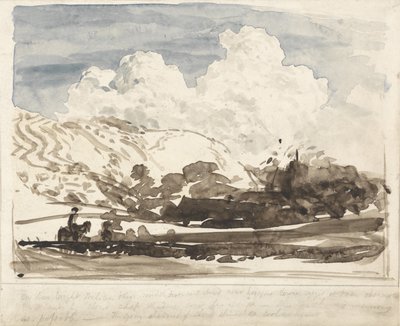 ブライトクラウド（紙にw - c） 作： Samuel Palmer