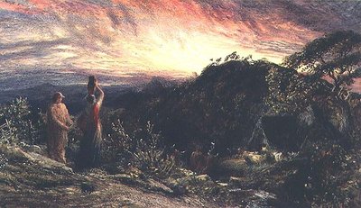 生命の夜明け」（水彩・ガッシュ） 作： Samuel Palmer