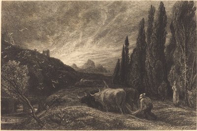 初期の耕作者 作： Samuel Palmer