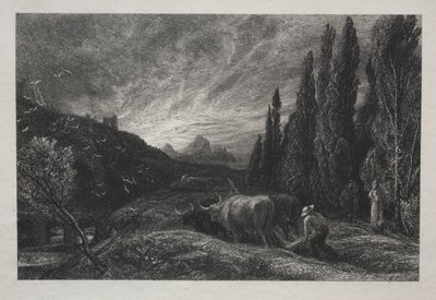 初期の耕作者 作： Samuel Palmer