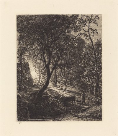 牧夫のコテージ 作： Samuel Palmer
