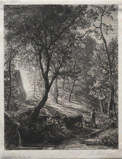 Herdsmansコテージ、1850。 作： Samuel Palmer