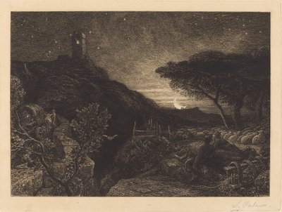 孤独な塔 作： Samuel Palmer