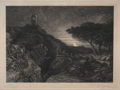 孤独な塔 作： Samuel Palmer