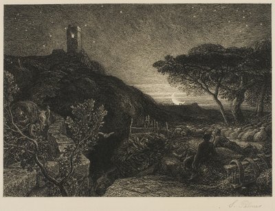 孤独な塔 作： Samuel Palmer