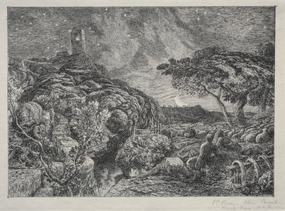 孤独な塔 作： Samuel Palmer