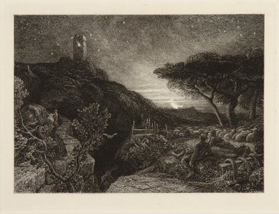 孤独な塔 作： Samuel Palmer