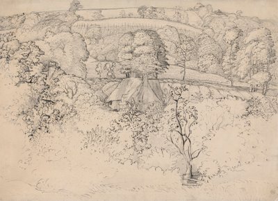 ザ プリミティブ コテージ、ショアハム 作： Samuel Palmer