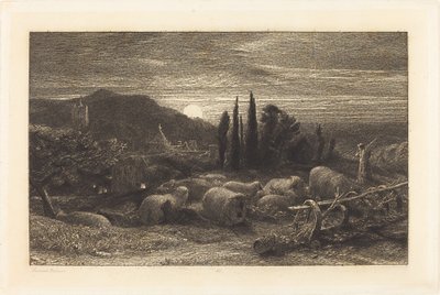 ライジングムーン 作： Samuel Palmer