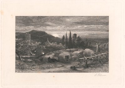 ライジングムーン 作： Samuel Palmer