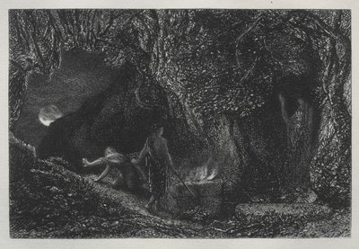 墓地、1883年。 作： Samuel Palmer