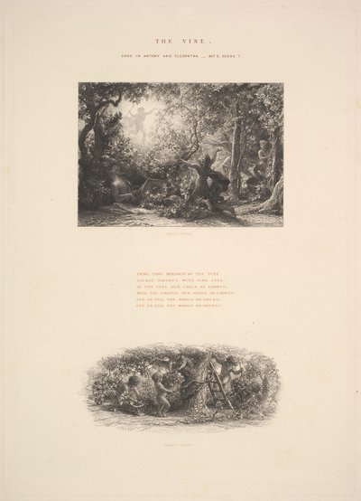 つる、または太ったバッカス、1880。 作： Samuel Palmer