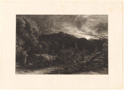 疲れた耕作者 作： Samuel Palmer