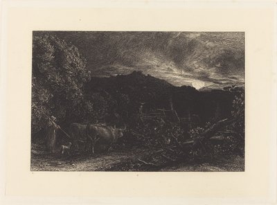 疲れた耕作者 作： Samuel Palmer