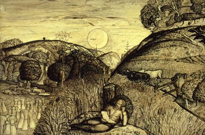 バレー・シック・ウィズ・コーン 作： Samuel Palmer