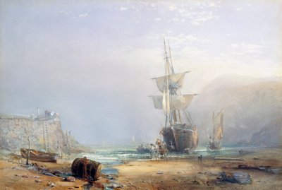 1853年、デボンの海岸のかすんでいる朝 作： Samuel Phillips Jackson