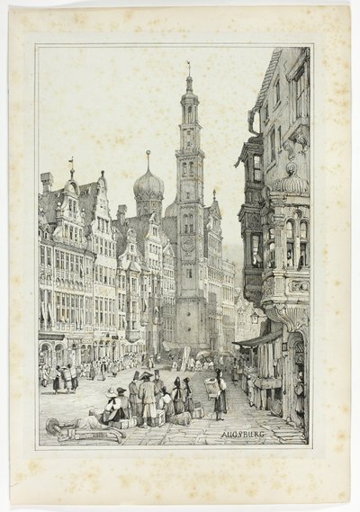 アウクスブルク、フランドルとドイツで描いたスケッチのファクシミリより 作： Samuel Prout
