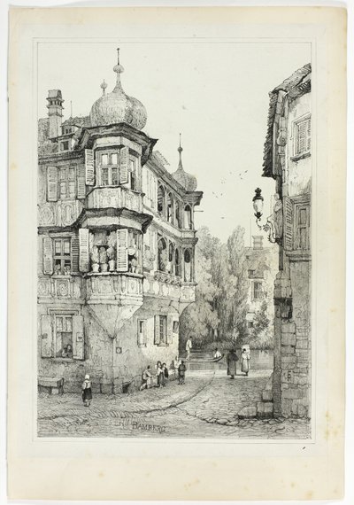 バンベルク、フランドルとドイツで描いたスケッチのファクシミリより 作： Samuel Prout