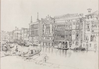 カーザ・ドーロ、ヴェネツィア、1824年頃（紙に水彩画） 作： Samuel Prout