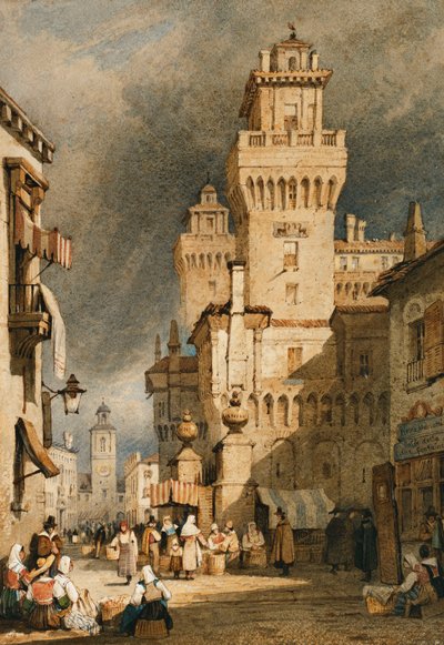 フェラーラ、イタリア、 作： Samuel Prout