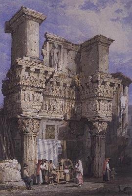 ローマ、ネルヴァのフォーラム 作： Samuel Prout