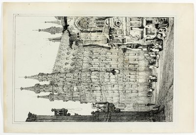 市庁舎、ルーヴェン 作： Samuel Prout