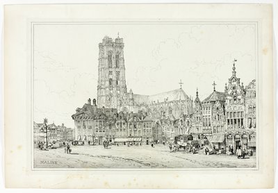 マリーヌ、フランドルとドイツで描いたスケッチのファクシミリより 作： Samuel Prout