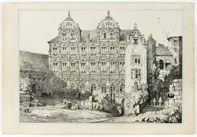 ハイデルベルク城の一部 作： Samuel Prout