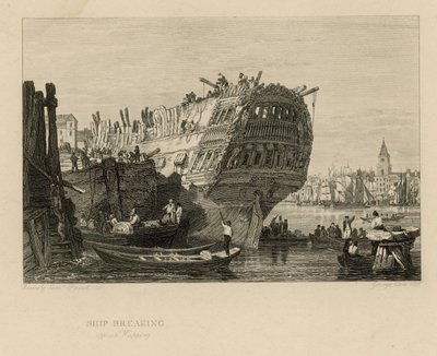 ワッピングの反対側を壊す船 作： Samuel Prout